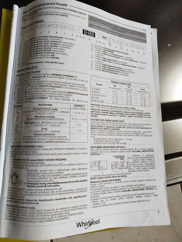 Prodám myčku Whirlpool W7F HS41 X - 5