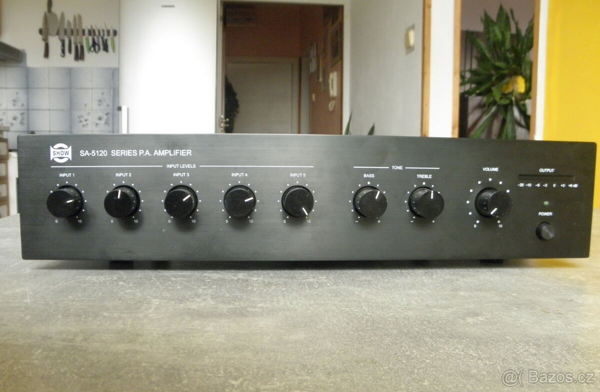 ZESILOVAČ SA 5120 pro ozvučení výstup 4ohmy až 100V - 5