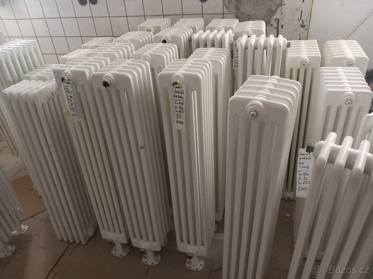 trubkové plechové retro radiátory - 5