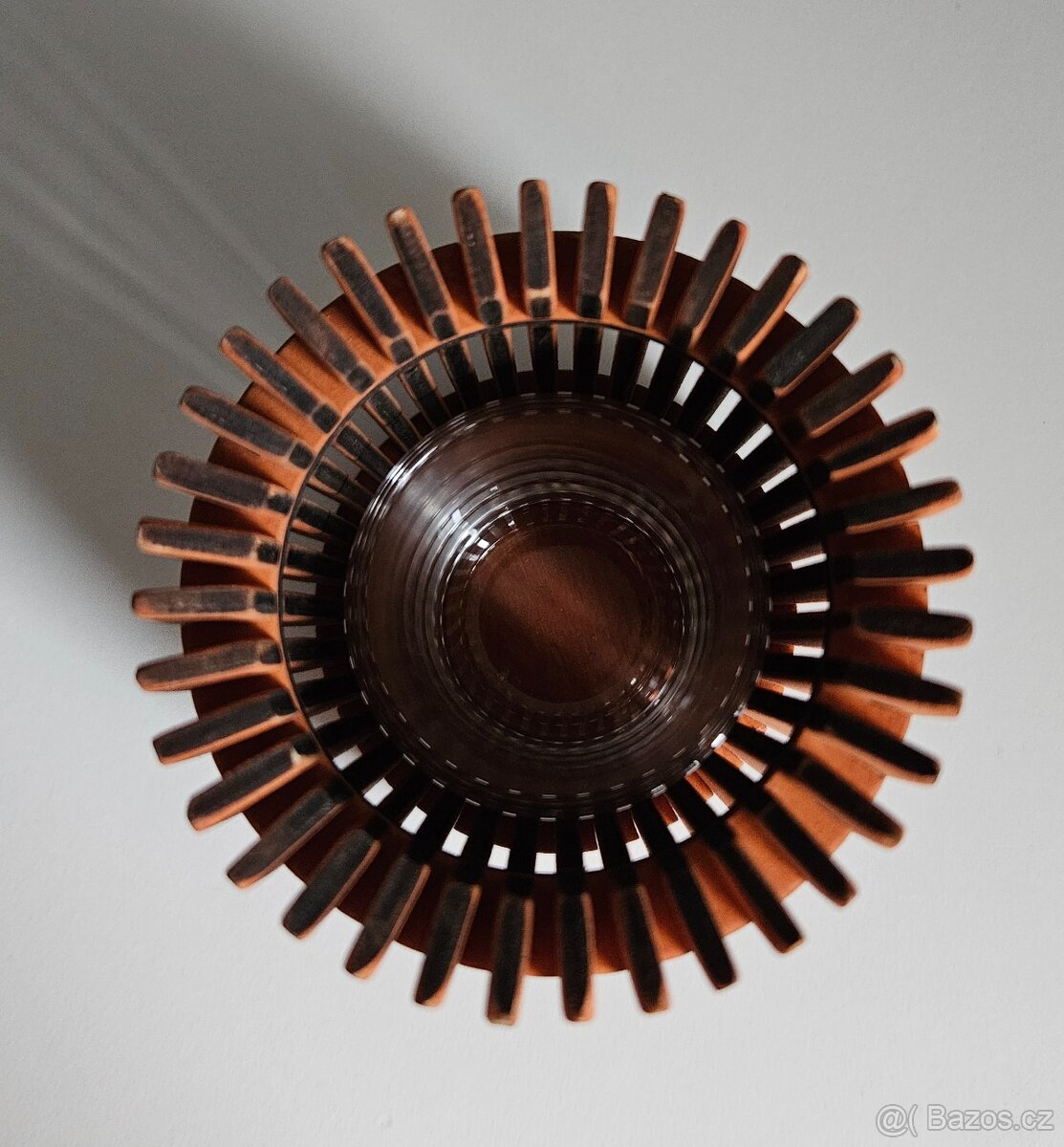 Ručně vyrobený dřevěný svícen na čajovou svíčku - 5