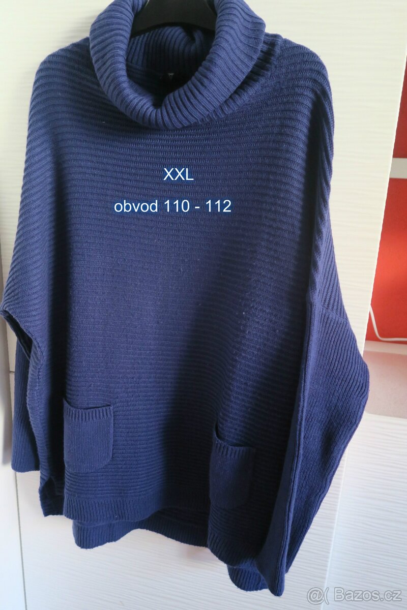Nabízím svetr modrý,černý a černohnědý - 5