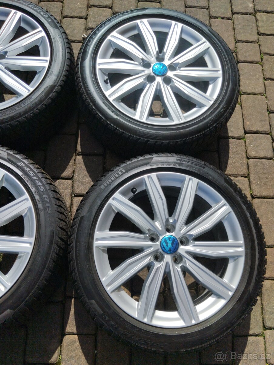 ALU KOLA AUDI / VW 5X112 R19 SADA KOMPLET ZIMA - 5