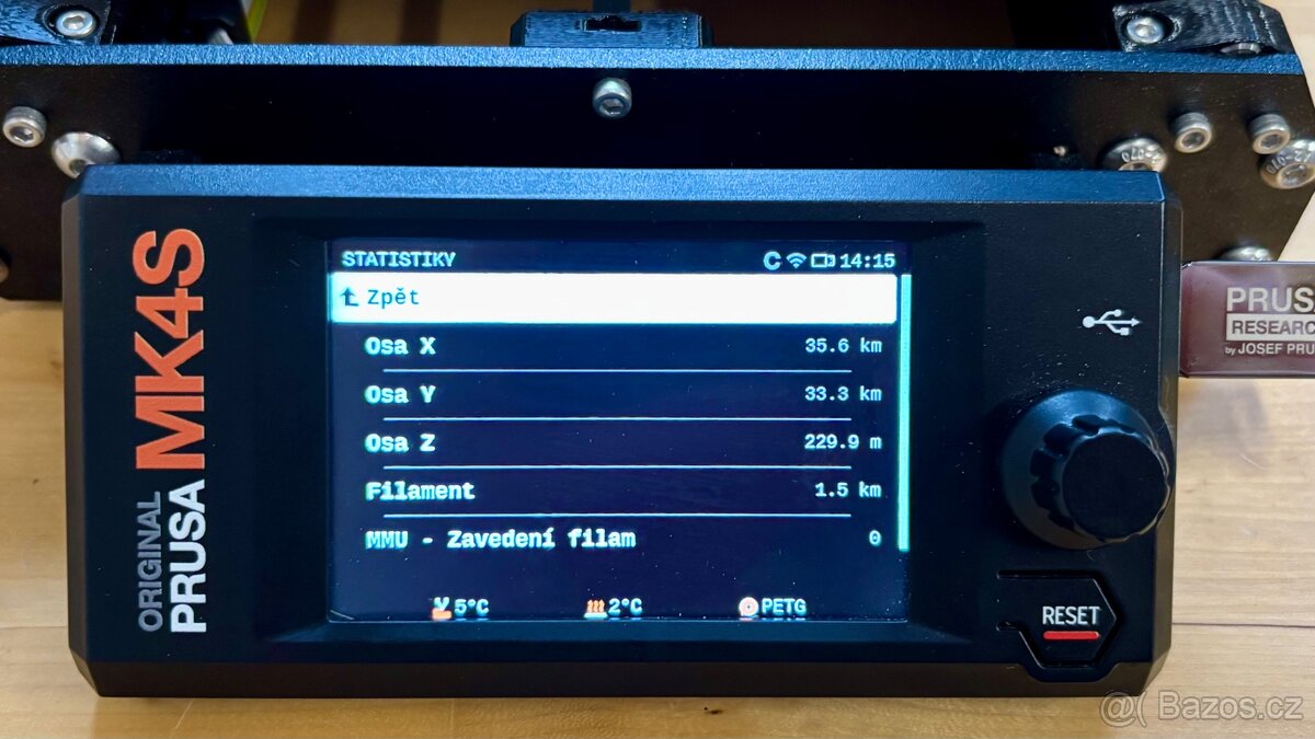 3D tiskárna Prusa MK4S + nový upgrade kit Core One - 5