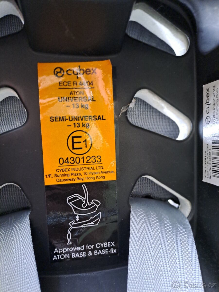 Autosedačka 0-13kg, Cybex Aton, Isofix - 5