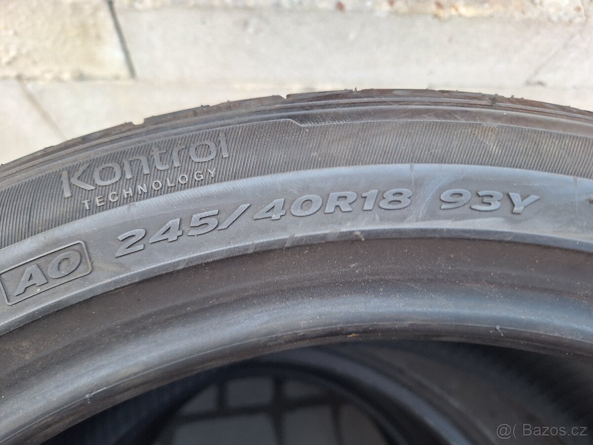 Prodám letní pneu 245/40/18 Hankook - 5