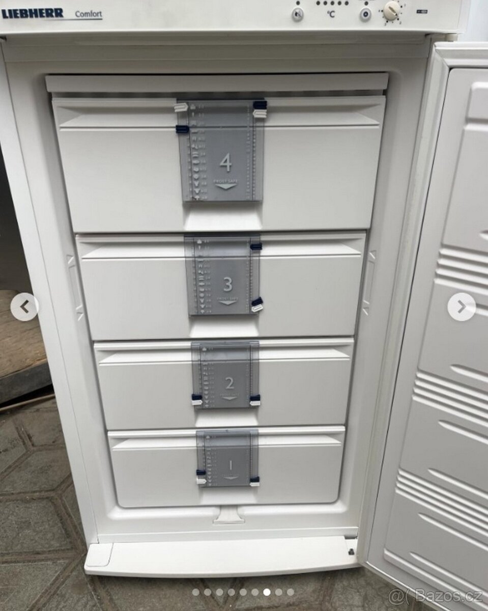 150 litrů 4-šuplíky LIEBHERR mrazák A+ DOVOZ - 5