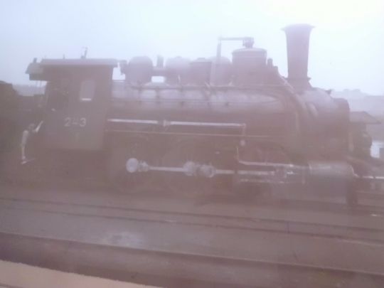 Starožitný Obraz - Originál Fotografie PARNÍ LOKOMOTIVA 243 - 5