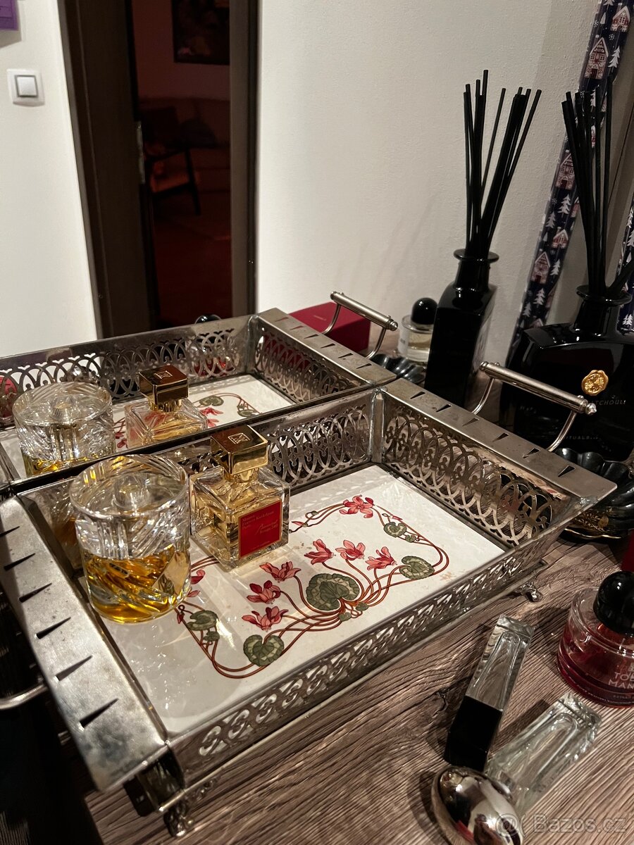 Vintage kovový podnos (antikvariát) - 5