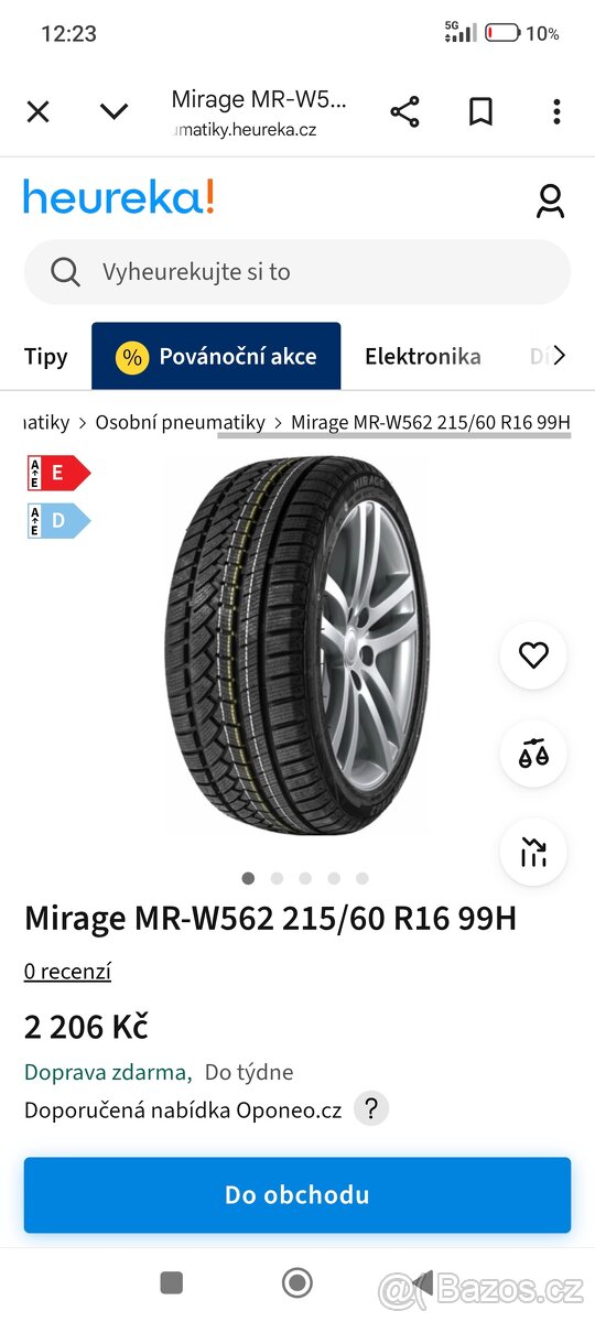 Zimní 215/60/16 nové - 5