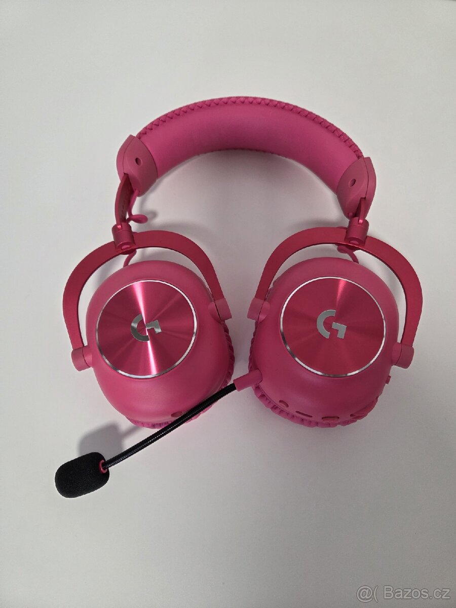 Logitech Pro X 2 Lightspeed- sluchátka růžová - 5