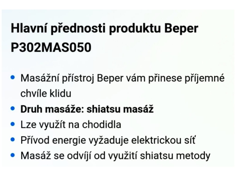Masážní přístroj BEPER - 5