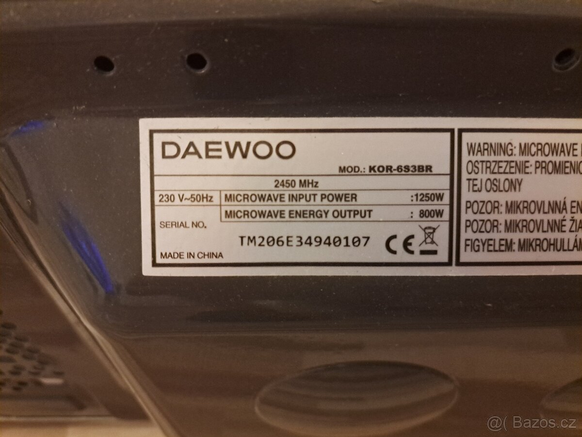 Mikrovlnná trouba Daewoo - 5