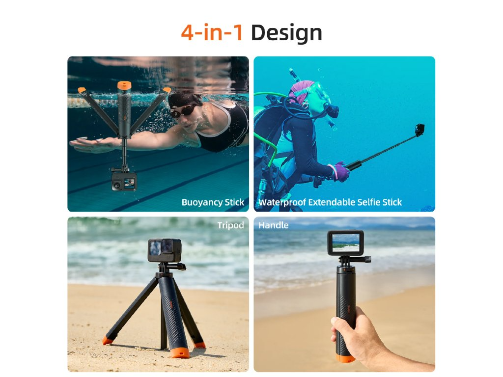 Prodám selfie, stativ tyč Telesin pro GoPro - 5