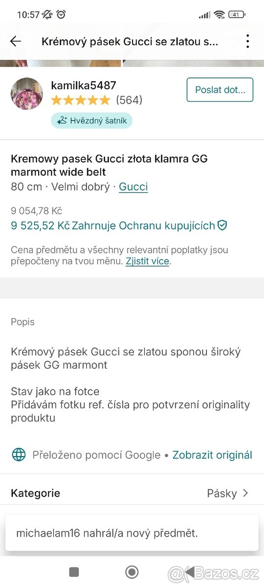 Krásný pásek Gucci - 5