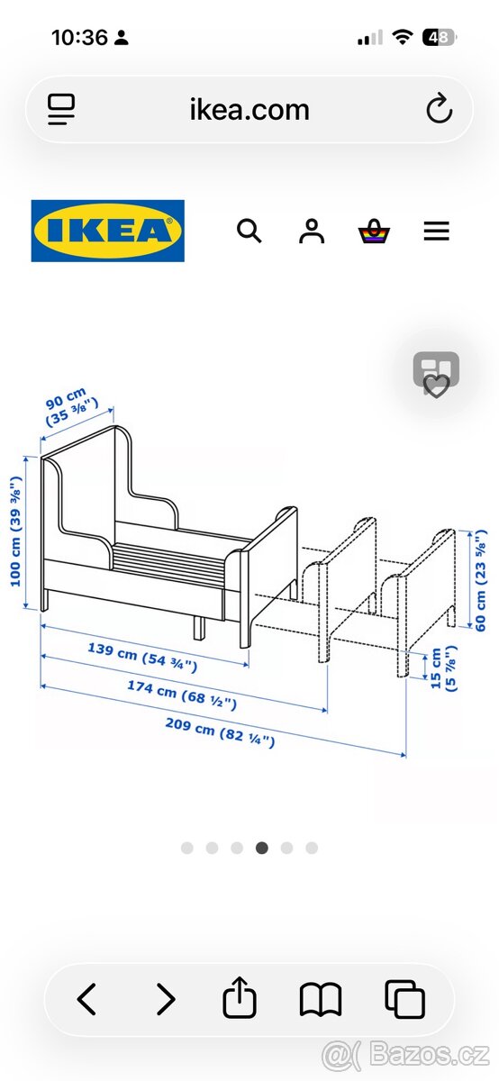 Rostoucí postel Busugne IKEA - 5