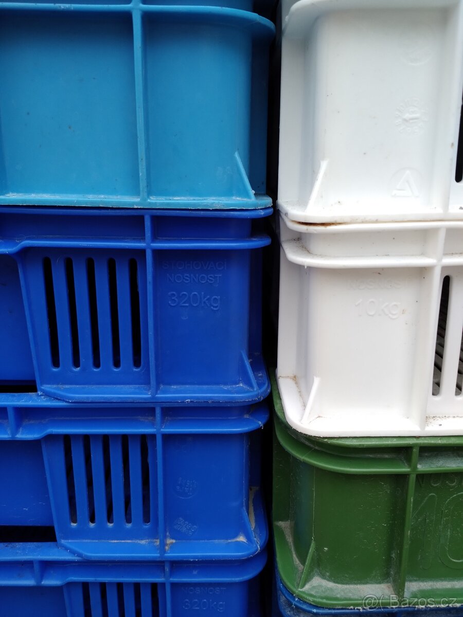 Plastové přepravky OZ ,nízké, barvené - 5