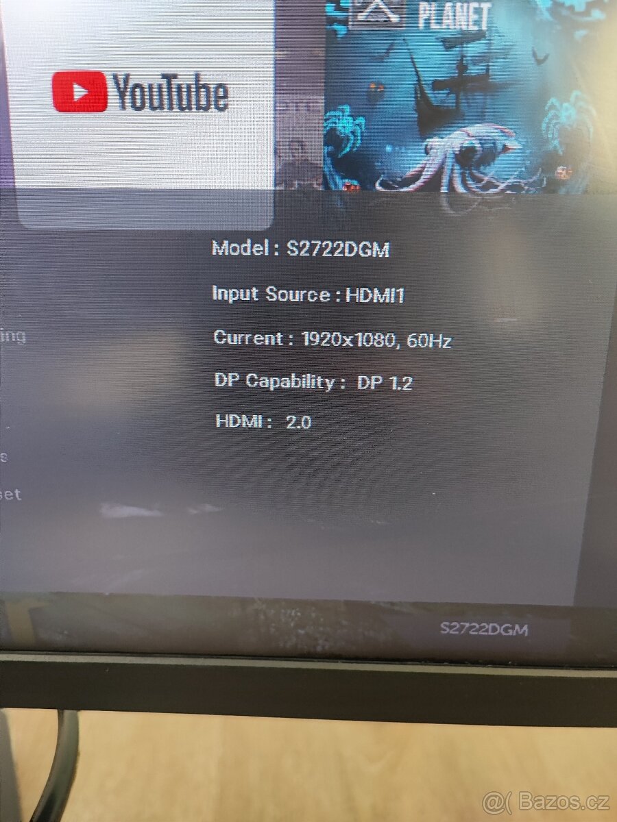 Monitor Dell vypouklý 144hz 27" - 5