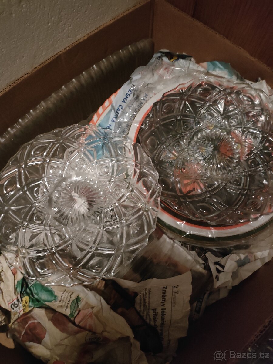 Skleněné misky,tácy - 5