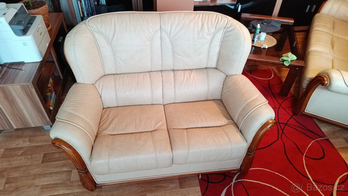 Kožená sedací souprava - sestava 3 částí - 5