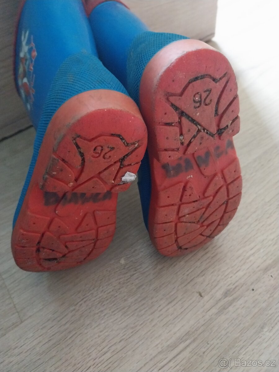 Holínky gumáky 26 pláštěnka s krtkem - 5