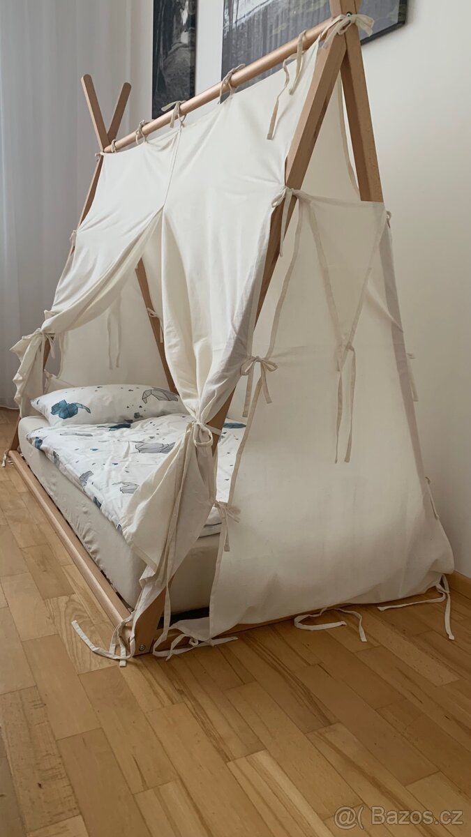 Dřevěná postýlka 70 × 140 cm - 5