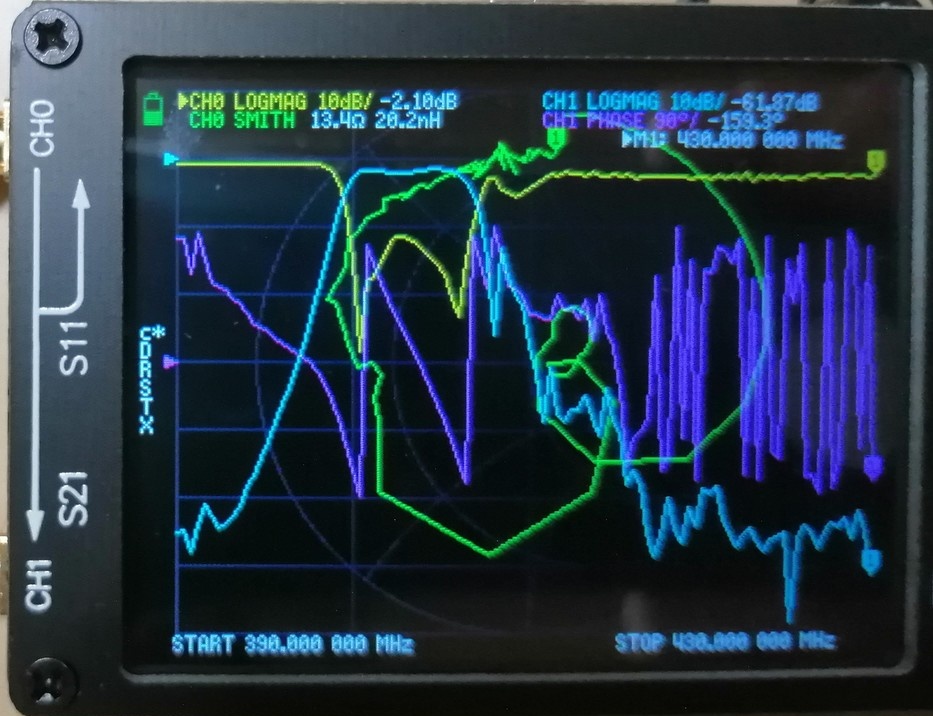 Pásmový SAW filtr RF1419D 403,5MHz - 5