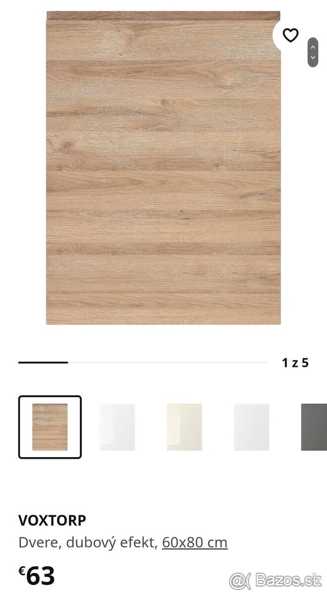 Predam VOXTORP dubova farba - dvere a cela zasuviek IKEA - 5
