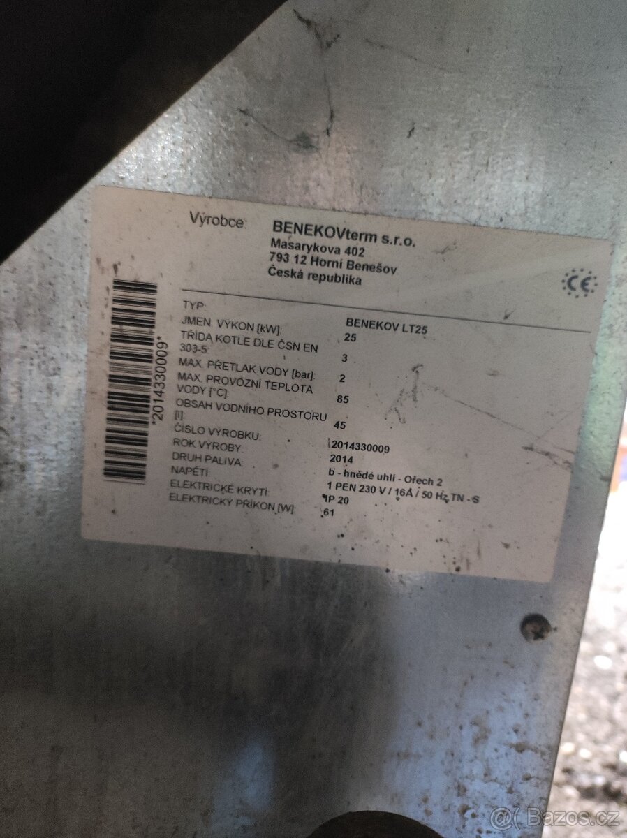 Automatický kotel Benekov LT25 - 5
