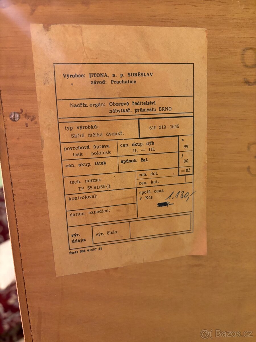 Obývací stěna Jitona 1968 - 5