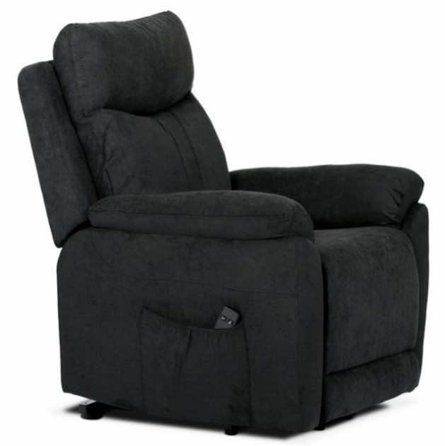 Relaxační křeslo, elektrické ovládání, šedá látka TV-336 - 5