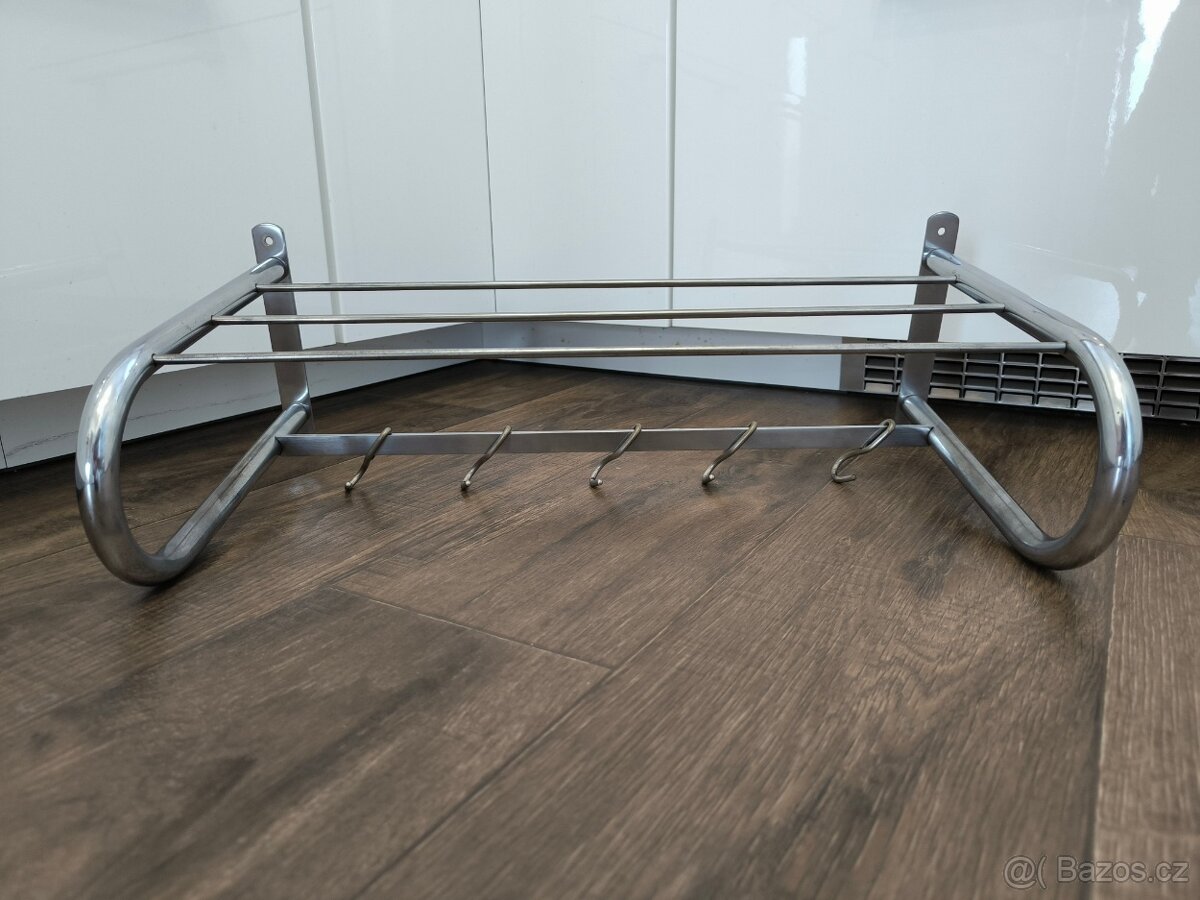 Funkcionalistický chromový věšák - 50. léta - 5