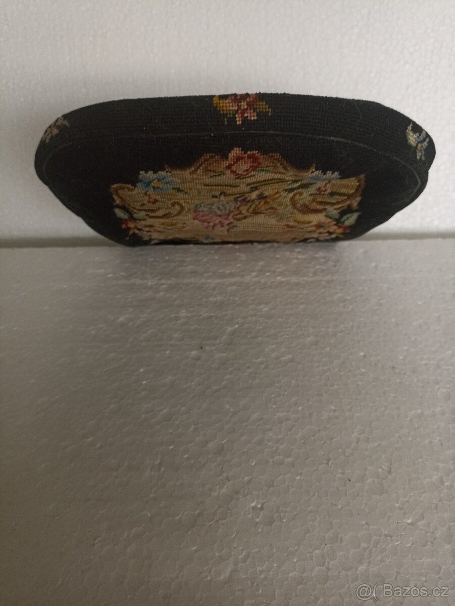 Starožitná gobelínová kabelka - 5