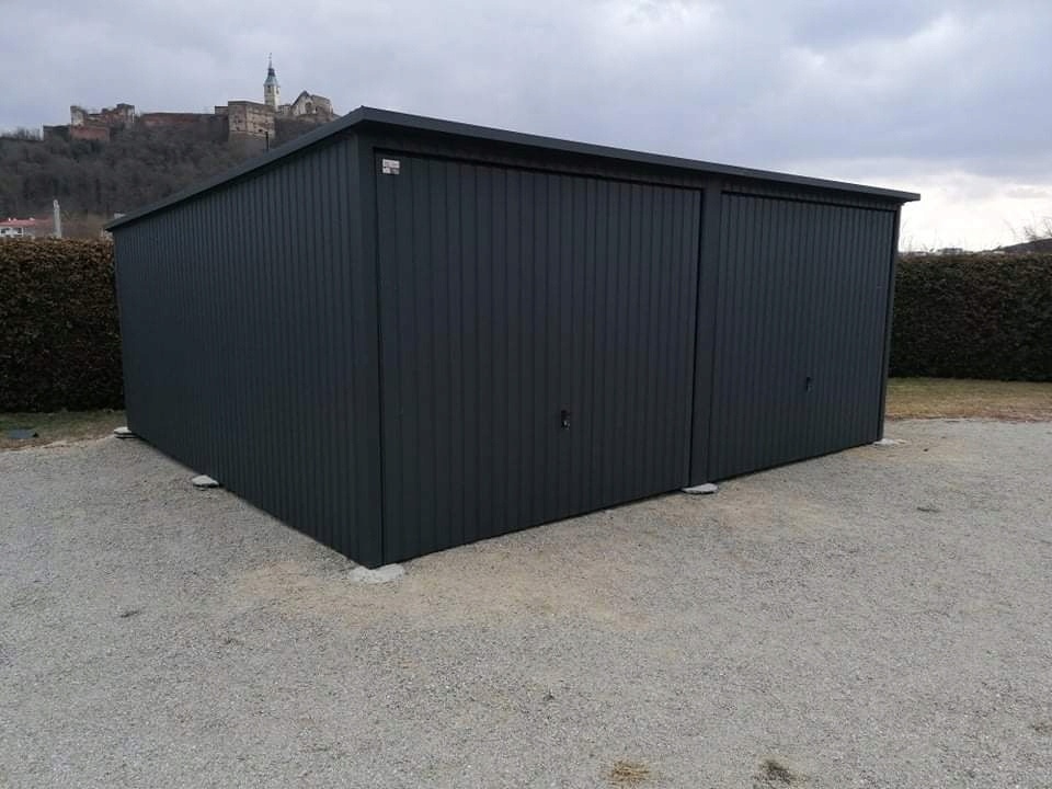Plechová dvojgaráž 6x5m - 5