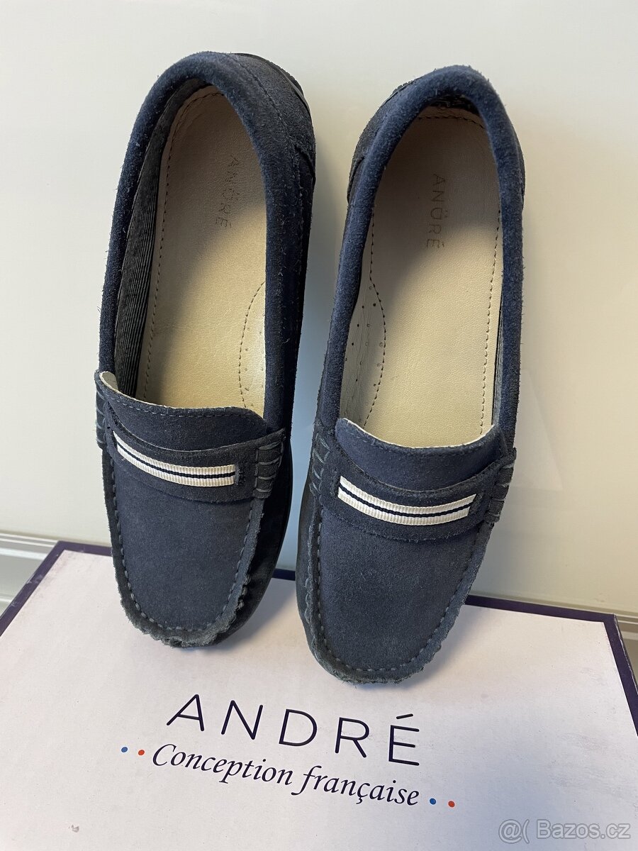 Dětské kožené mokasíny André 35 - 5
