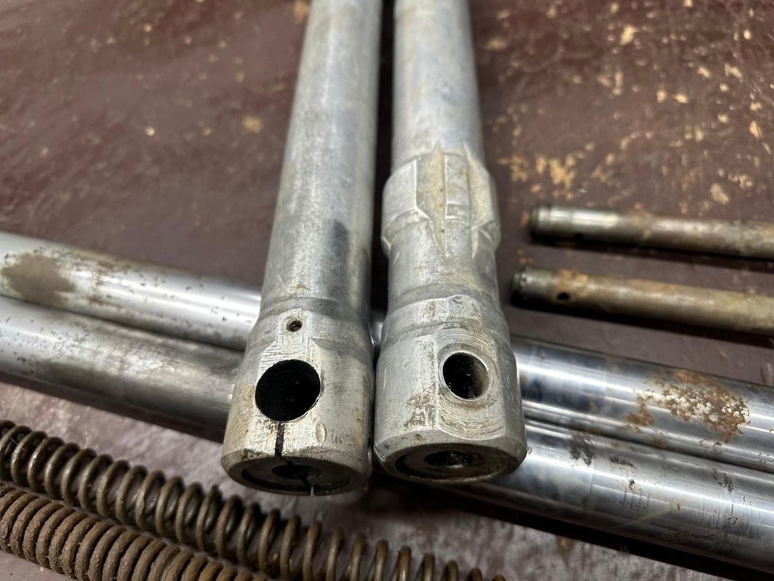 Predám predné tlumiče DUBY ČZ motocross - 5