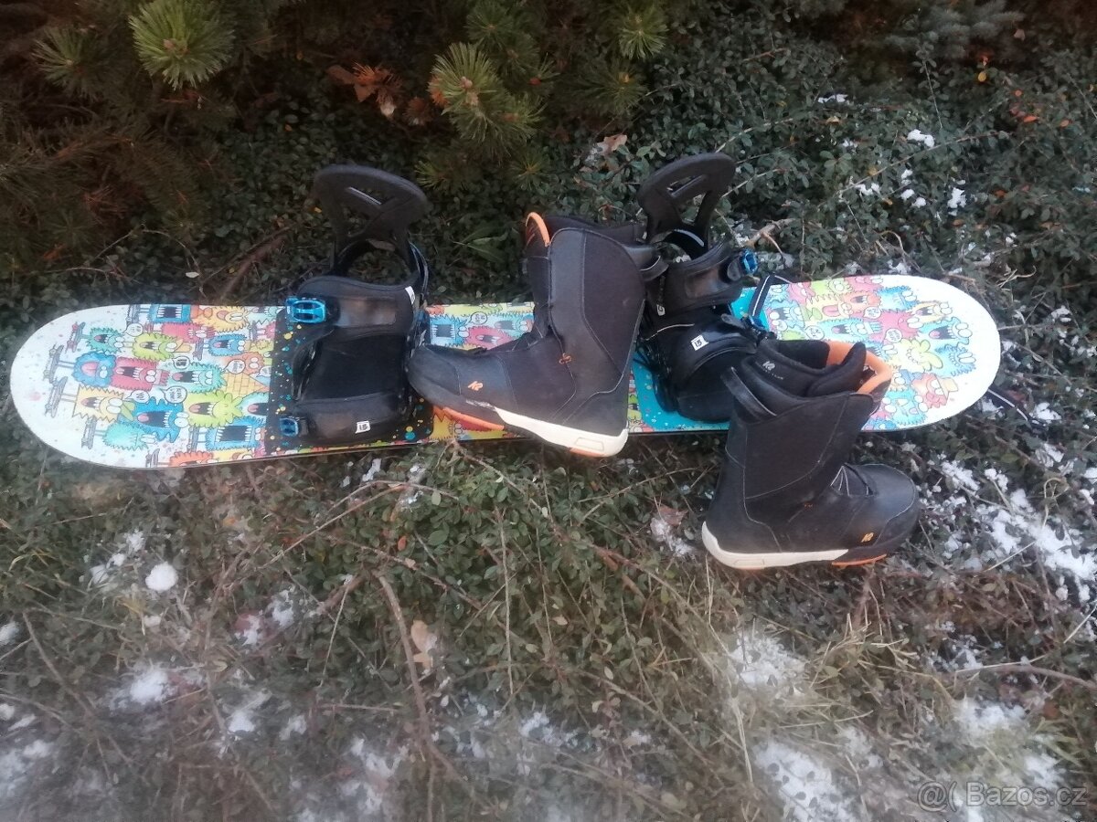 snowboard burton 130 + boots 38 - 5