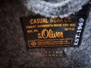 Prodám pánský, šedý kabátek S Oliver - 5