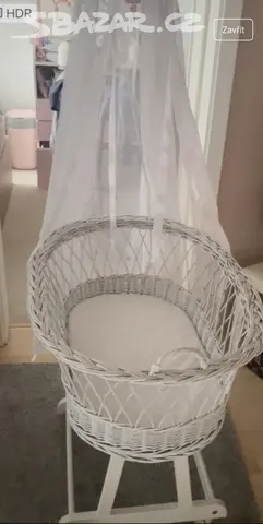 Proutěná postýlka - košík na spaní - 5
