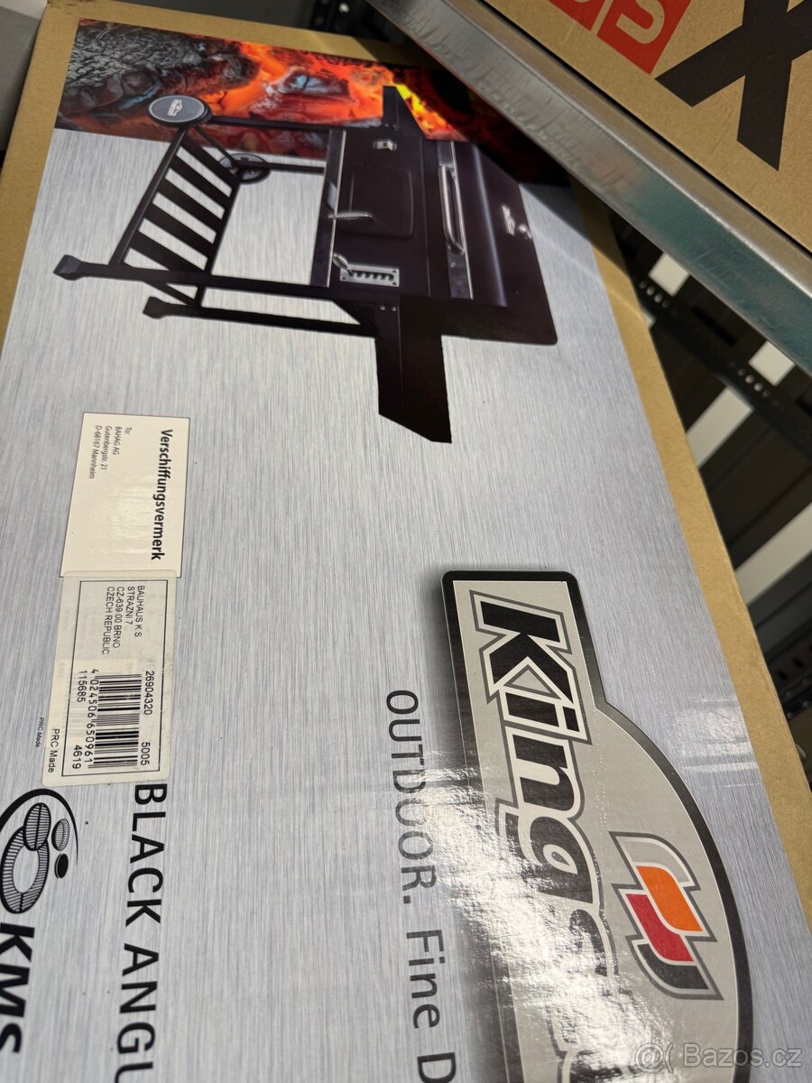 Kingstone Gril na dřevěné uhlí Black Angus XXL - 5