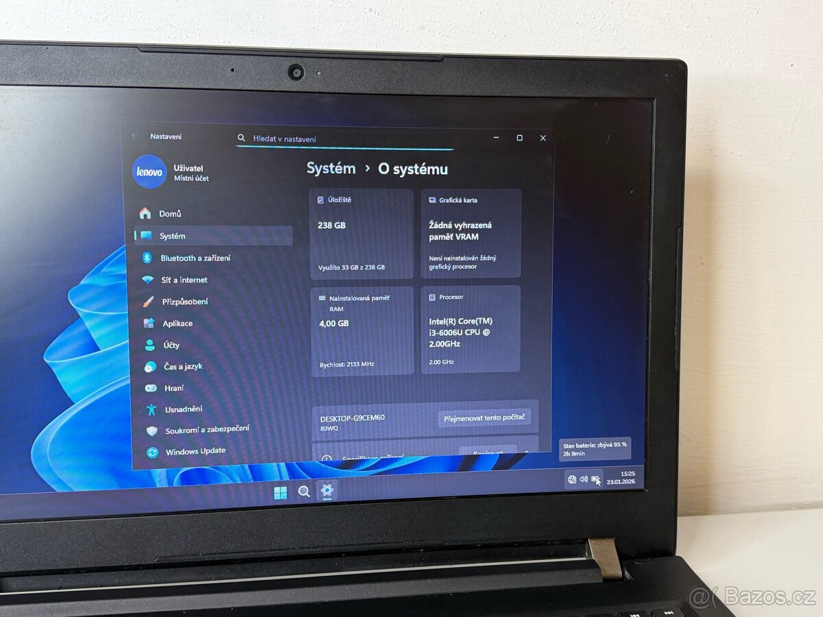 Lenovo V510 – i3 | 4GB RAM | 256GB SSD | W11 - 5