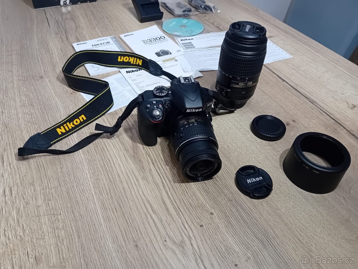 Zrcadlovka Nikon D3300 + objektivy - 5