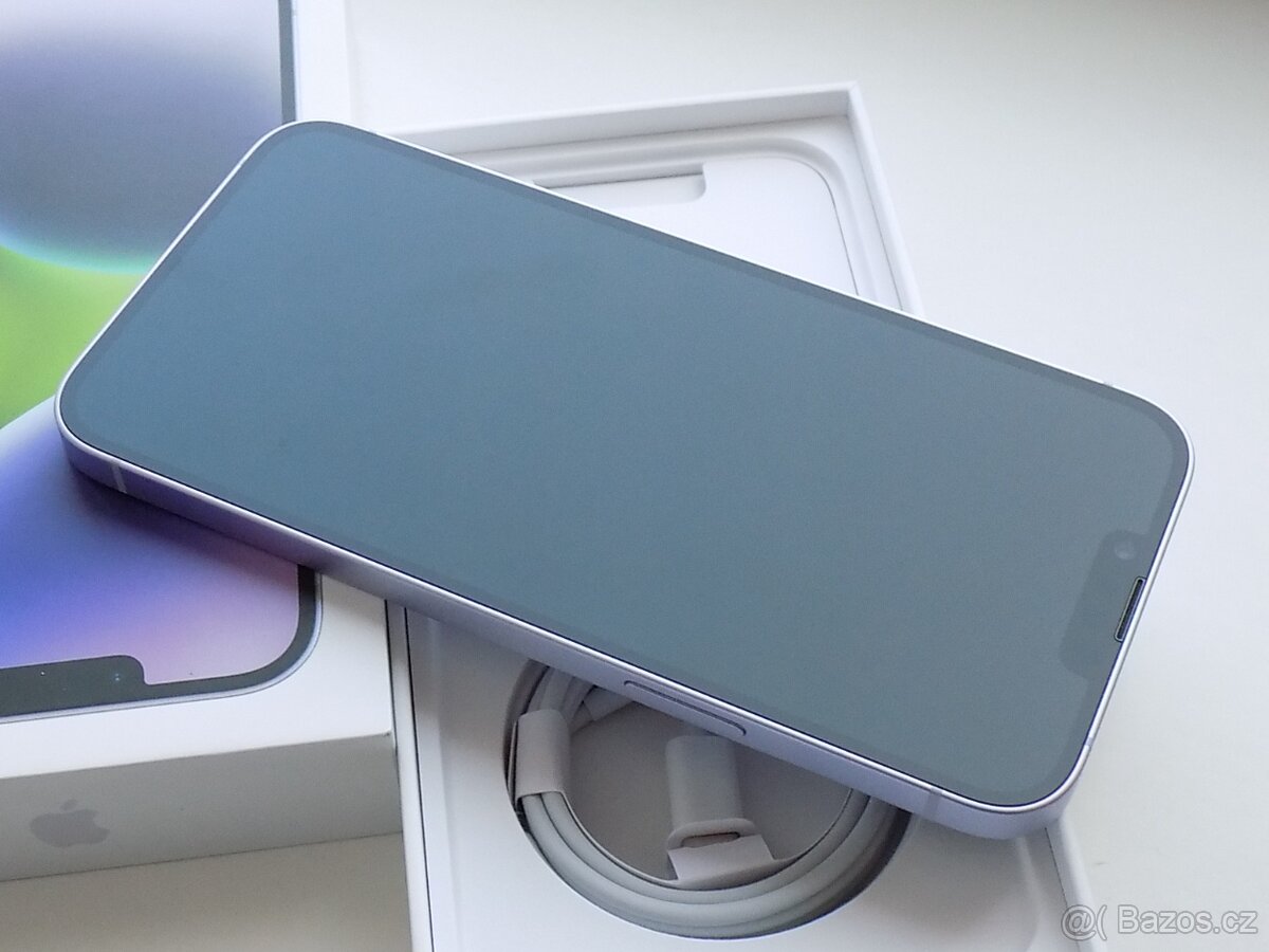 Apple iPhone 14 128GB Fialový - ZÁRUKA 12 MĚSÍCŮ - KOMPLETNÍ - 5