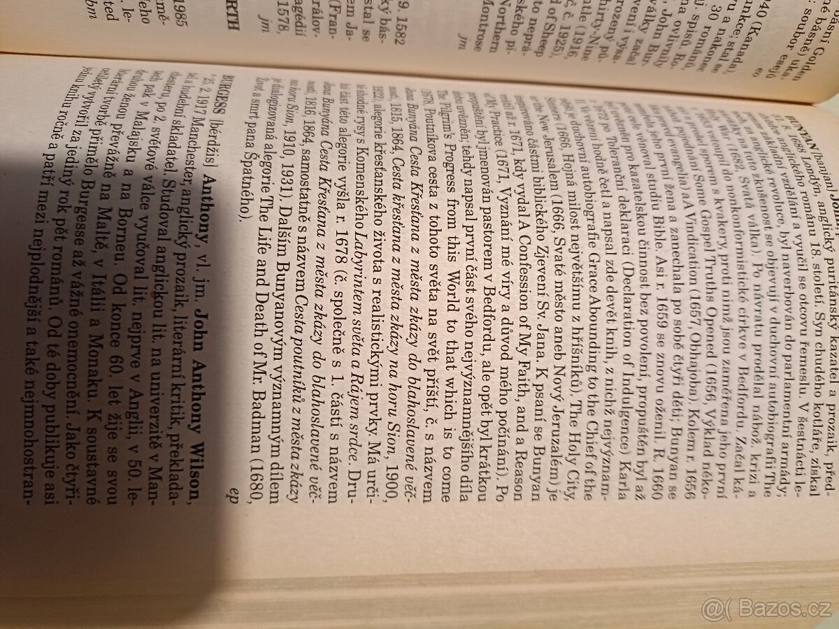 Slovník spisovatelů, anglická - 5