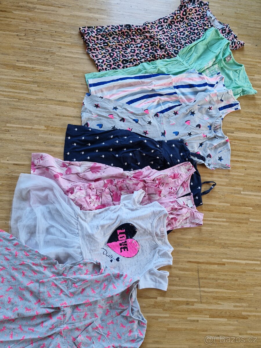 Šaty, šatičky vel. 128, 134 - 5