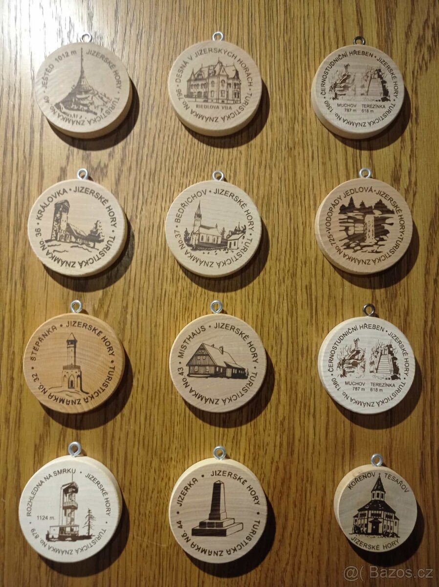 Turistické známky - 80 ks - 5