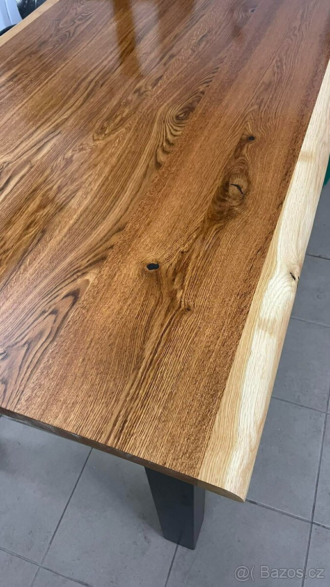 Dubový jídelní stůl 80x200cm - 5