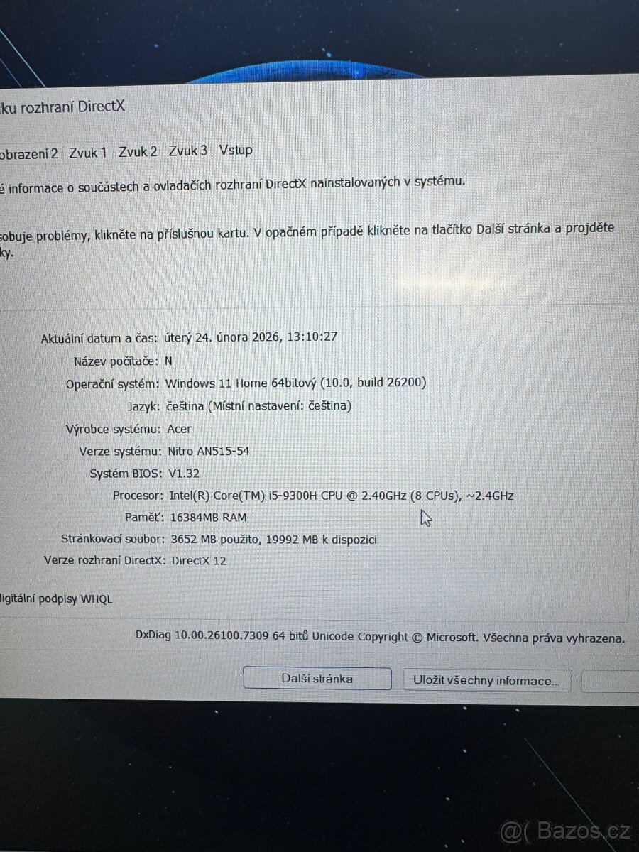 Herní notebook Acer Nitro - 5