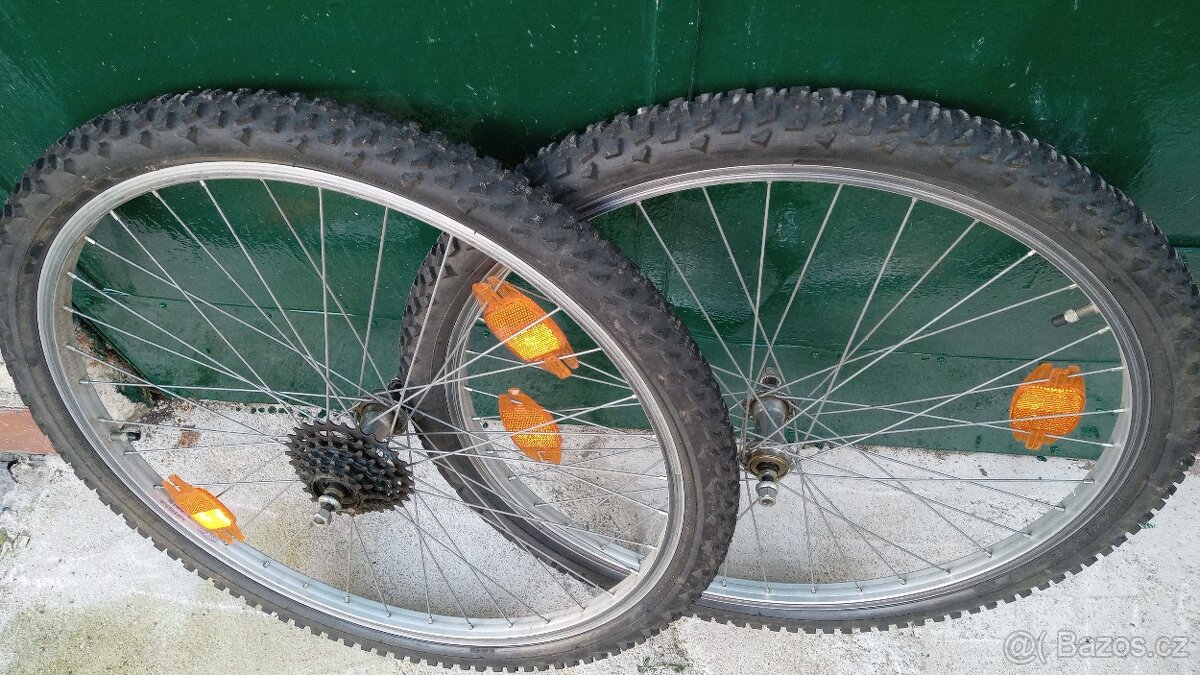 26" ráfky s pneu na horské kolo - 5