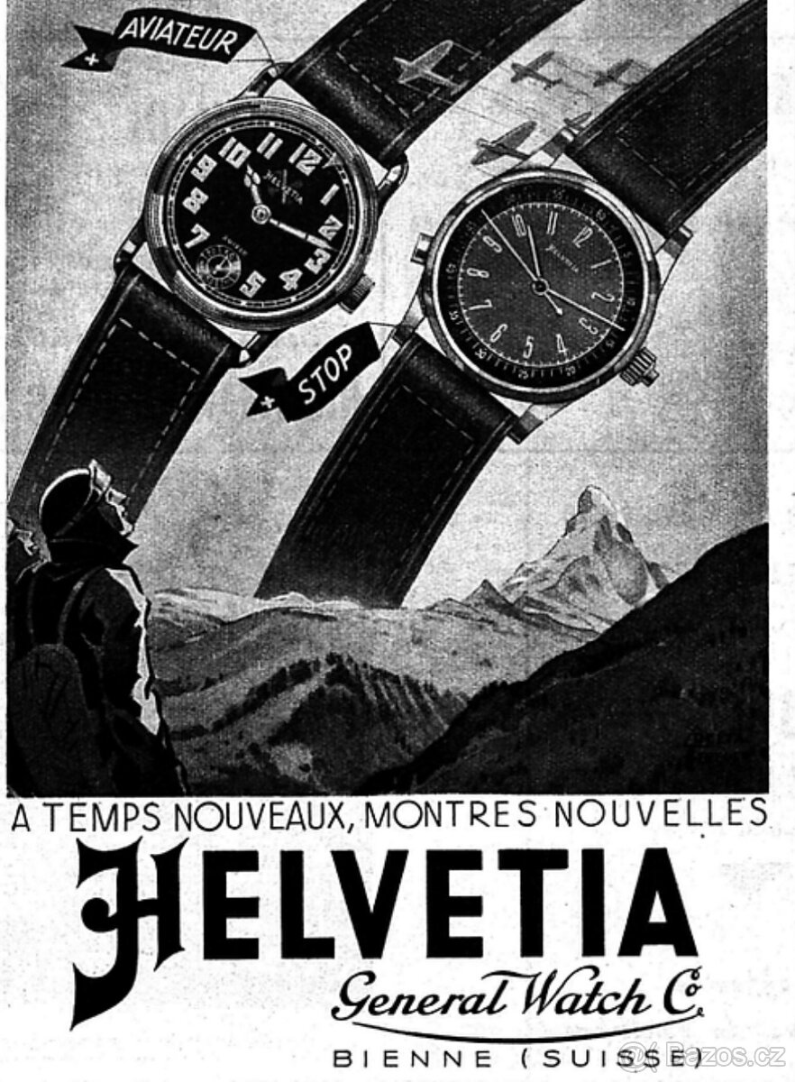 Hodinky letecke HELVETIA - 5