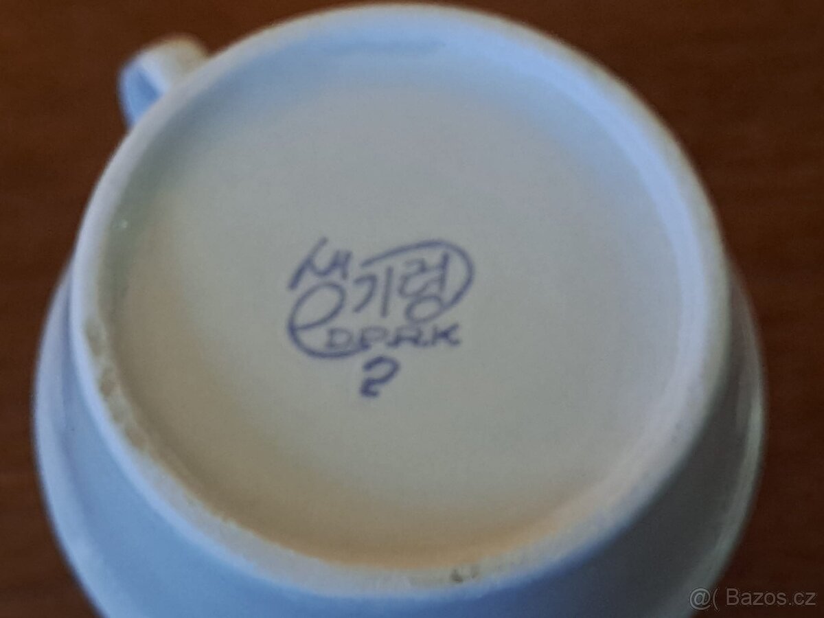 4x hrneček Severní Korea, značeno DPRK - 5